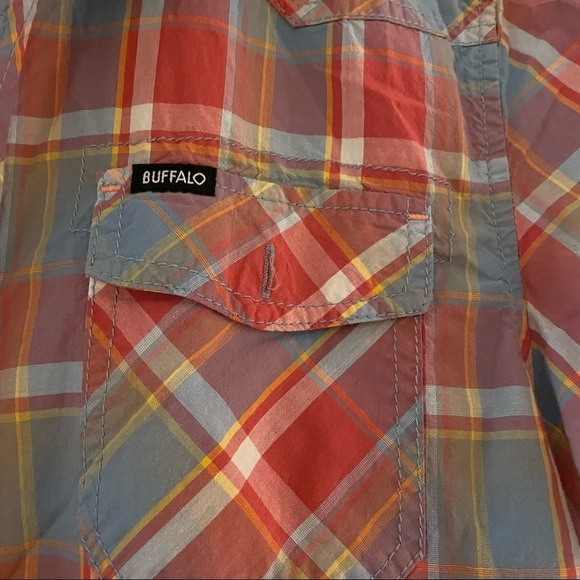 Buffalo David Bitton Boys' Big Short Sleeve‎ Button Down Shirt Size Medium - Picture 4 of 5